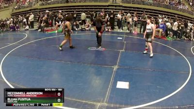 160 lbs Semifinal - McConnell Anderson, Total Domination Wrestling vs Elijah Fusitua, WESTLAKE