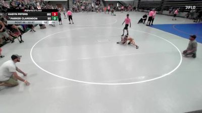 53-57 lbs Cons. Round 1 - Parker Clarenson, Iguanas Wrestling Club vs Kasyn Peters, Newton Wrestling Club