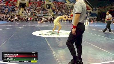 152 lbs Quarterfinal - Lucas Selzler, E2-Fargo Davies vs TJ Meyer, W3-Dickinson