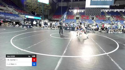 144 lbs Rnd Of 32 - Nathaniel Carter, MI vs Jake Kos, MN