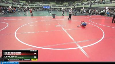 50 lbs 1st Place Match - Caden Senzig, LAW - Lacrosse Area Wrestlers vs Cohen Schroeder, Askren Wrestling Academy