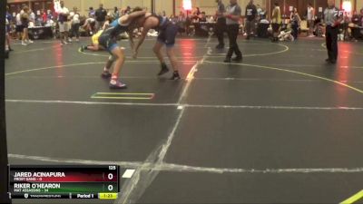 125 lbs Quarterfinals (8 Team) - Riker O`Hearon, Mat Assassins vs Jared Acinapura, Frost Gang