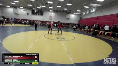 192 lbs Champ. Round 2 - Dominic DeBo, James Logan High School vs Jakorey Robinson, Mt Diablo High School