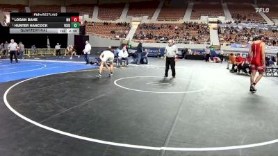 157-D4 Quarterfinal - Hunter Hancock, Yuma Catholic High School vs Logan Bahe, Monument Valley High School