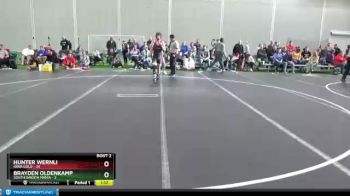 132 lbs Round 1 (4 Team) - Hunter Wernli, Iowa Gold vs Brayden Oldenkamp, South Dakota Mania