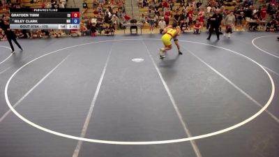 175 lbs Cons. Round 4 - Grayden Timm, SD vs Riley Clark, MN