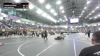 87 lbs Consolation - Tyrann Gallegos, Southwest Hammers vs Ivan Quintana, No Team