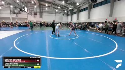 126 lbs Cons. Round 1 - Colton Bogner, Maverick Elite Wrestling Club vs Caleb Farris, Boneyard Wrestling Academy