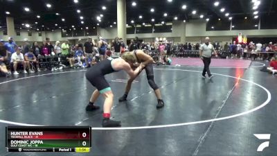 165 lbs Round 5 (6 Team) - Hunter Evans, Techfall Black vs Dominic Joppa, Gulf Coast WC