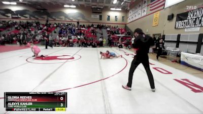 100-105 lbs Round 1 - Gloria Reeves, Marysville Wrestling Club vs Alexys Kahler, Toro World Club