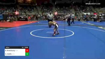 49 lbs Prelims - Brogan Bratsburg, Elkhorn WC vs Kason Wolfe, Keystone Kids Wrestling