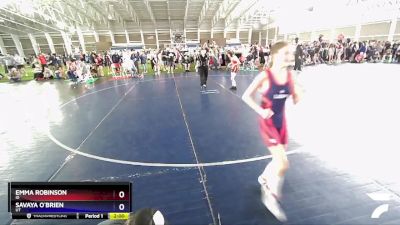 71-81 lbs Quarterfinal - Emma Robinson, ID vs Savaya O`Brien, UT