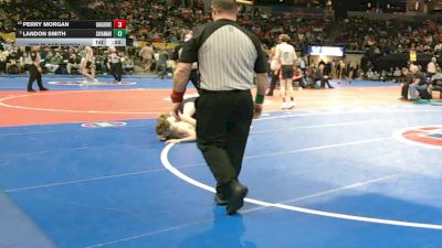 120 Class 2 lbs 3rd Place Match - Landon Smith, Savannah vs Perry Morgan, Oak Grove