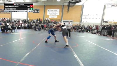 215 lbs Round Of 32 - Julian Rousseau, Staples vs Quinn Bowles, Boston Latin