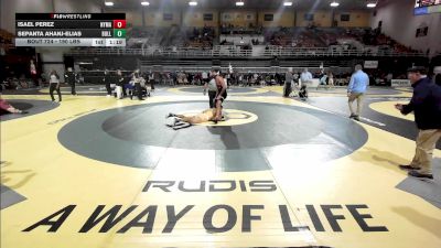 190 lbs Quarterfinal - Isael Perez, New York Military Academy vs Sepanta Ahanj-Elias, Bullis School