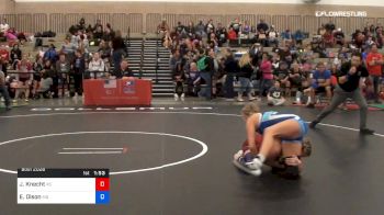 57 kg Round Of 64 - Jordyn Knecht, Team Kansas vs Emalie Olson, Team Missouri