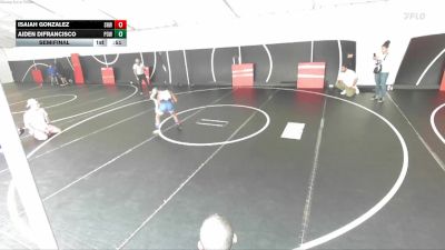 98 lbs Semifinal - Isaiah Gonzalez, SoCal Hammers Wrestling vs Aiden DiFrancisco, Poway