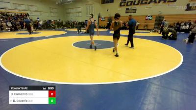 116 lbs Consi Of 16 #2 - Diego Camarillo, Cibola (AZ) vs Dominic Bozanic, Gilroy