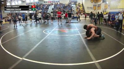 175 lbs Champ. Round 1 - Sheldon Fouche, Palm Harbor University vs James Garrett, Spring Hill