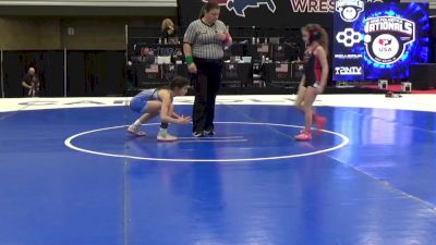 10U Girls - 62 lbs Quarters - Sadie Sweat, Kalispell Wrestling Club vs Brynn Lincoln, Connecticut