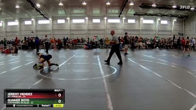 76 lbs Finals (2 Team) - Jeremy Mendez, All American vs Gunner Boyd, Contenders WA Blue