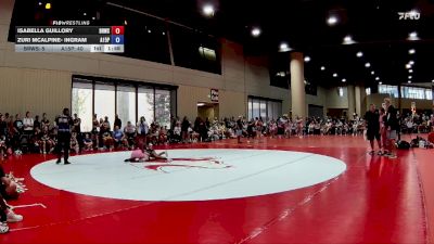 130 lbs Round 2 (4 Team) - Zuri Mcalpine- Ingram, AR- 15 Pink vs Isabella Guillory, BRAWL Pink