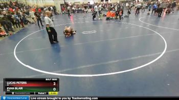 83 lbs Cons. Round 3 - Lucas Peters, IA vs Evan Blair, MO