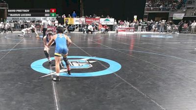 4A 120 lbs Quarterfinal - Marius Lucero, Socorro vs David Prettboy, Bloomfield
