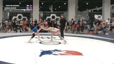 110 lbs Champ. Rd Of 16 - Adalyne Montiel, Ascend Wrestling Academy vs Lennah Monts, Wichita Training Center