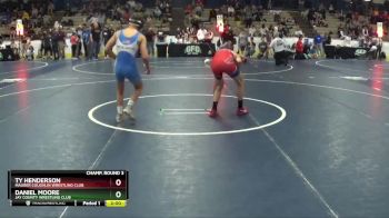 112 lbs Champ. Round 3 - Daniel Moore, Jay County Wrestling Club vs Ty Henderson, Maurer Coughlin Wrestling Club
