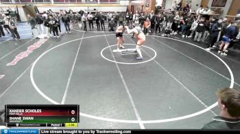 285 lbs Cons. Round 4 - Xander Scholes, Post Falls vs Shane Swan, University