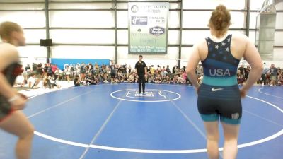 66 lbs Rr Rnd 2 - Myah Miller, PA West Yellow - W vs Ryen Hickey, Michigan Wrestling Academy - W