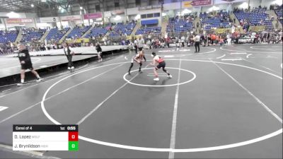 77 lbs Consi Of 4 - Diondre Lopez, Wolfpack vs Jaxon Brynildson, High Kaliber