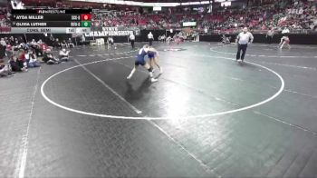 Girls 100 lbs Cons. Semi - Ayda Miller, Saint Croix Central-Girls vs Olivia Luther, River Falls-Girls