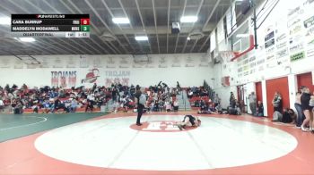 100 lbs Quarterfinal - Maddelyn Modawell, Mountan View vs Cara Burrup, Fruitland