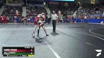 125 lbs Cons. Round 1 - Bella Wernli, El Dorado vs Aubrey Brown, Hoisington Jr. Cardinal