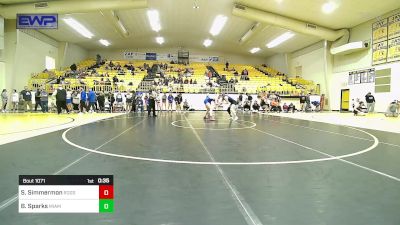 125 lbs Consi Of 8 #2 - Shilo Simmermon, Rogers High School Girls vs Bailey Sparks, Miami OK Girls High School