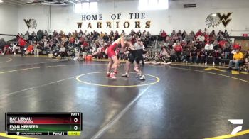 215 lbs Quarterfinal - Evan Meester, West Marshall vs Ray Lienau, South Winneshiek