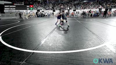 60 lbs Round Of 32 - Rhett Brown, Tecumseh Youth Wrestling vs Benny Julian, SEO Wrestling Club