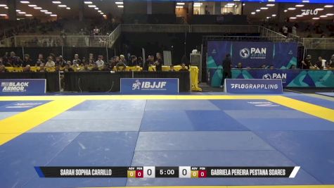 Gabriela Pereira Pestana Soares vs Sarah Sophia Carrillo 2025 Pan Jiu Jitsu IBJJF Championship