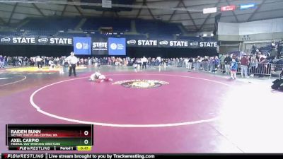 63 lbs 1st Place Match - Raiden Bunn, Victory Wrestling-Central WA vs Axel Carpio, Federal Way Spartans Wrestling