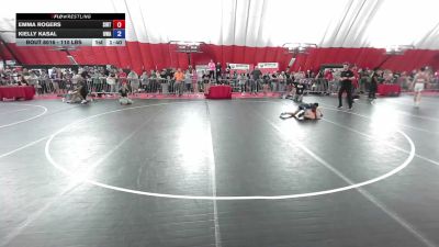 110 lbs Champ. Rd Of 16 - Emma Rogers, Southern IL Regional Training Center vs Kielly Kasal, Ubasa Wrestling Academy