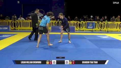 Brandon Thai Tran vs Logan William Browning 2025 Pan IBJJF Jiu-Jitsu No-Gi Championship