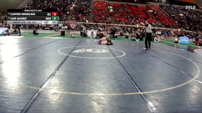 5A 157 lbs Cons. Round 2 - Carter Wendling, Hillcrest vs Luis Juarez, Mountain Home