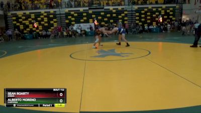 138 lbs Champ. Round 2 - Alberto Moreno, CHIPPEWA vs Sean Roarty, GREEN