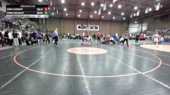215 lbs Cons. Round 3 - Josh Cassatt, Carl Junction vs Owen Beasley, Smithville