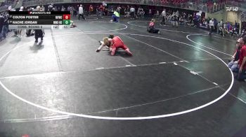 112 lbs Cons. Round 5 - Colton Foster, McCook Youth Wrestling Club vs Kache Jordan, Monarch Wrestling Club - David City