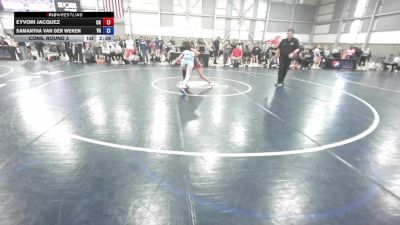 U20 Women - 50 lbs Cons. Round 3 - Eyvori Jacquez, CO vs Samantha Van Der Weken, VA