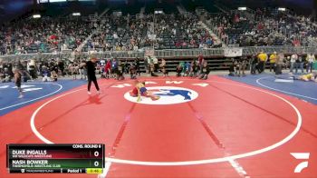 53 lbs Cons. Round 6 - Nash Bowker, Thermopolis Wrestling Club vs Duke Ingalls, WR Wildcats Wrestling