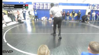 52 lbs Consi Of 8 #2 - Payton Macias, Berryhill Wrestling Club vs Everett Craig, Team Tulsa Wrestling Club